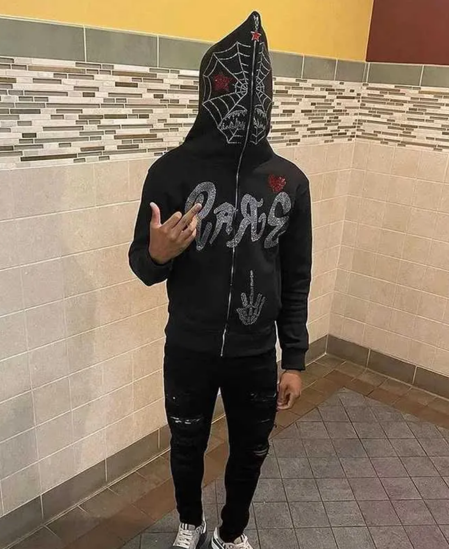 RAGE Web Zip-Up Hoodie