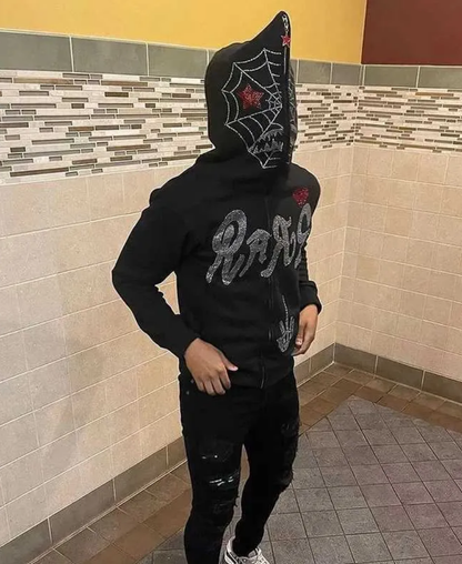 RAGE Web Zip-Up Hoodie