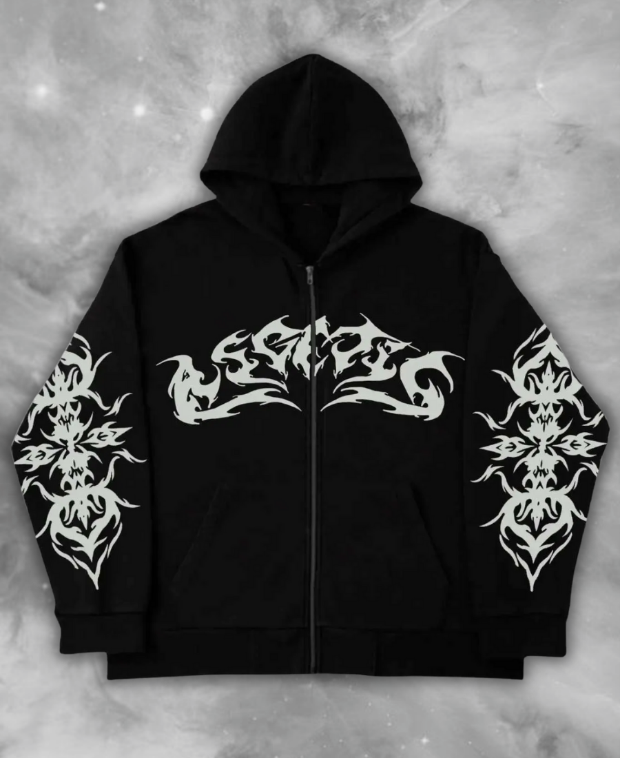 Nightfire Tribal Zip-Up Hoodie