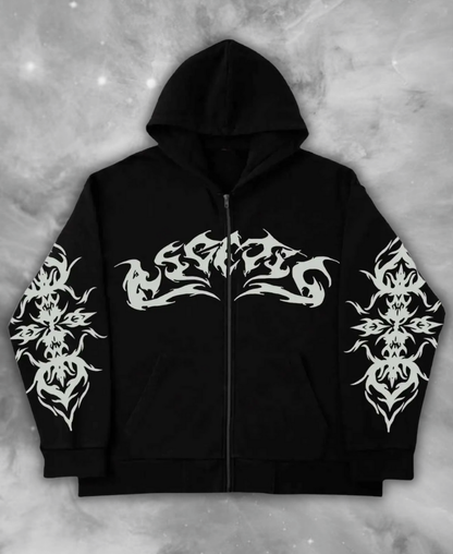 Nightfire Tribal Zip-Up Hoodie