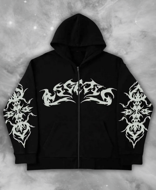 Nightfire Tribal Zip-Up Hoodie