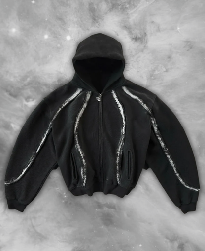 Spectral Lines Zip-Up Hoodie