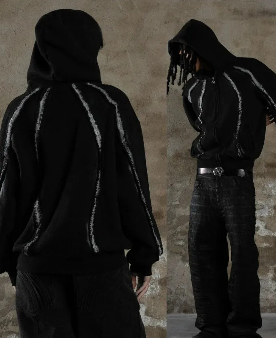 Spectral Lines Zip-Up Hoodie