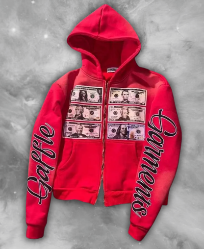 Money Garments Zip-Up Hoodie