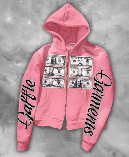 Money Garments Zip-Up Hoodie