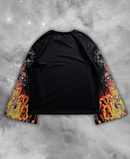 Serious Eye Flame Long Tee
