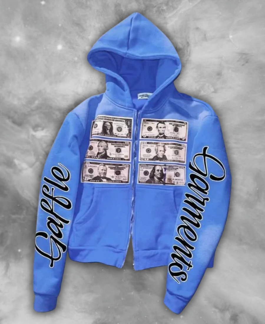 Money Garments Zip-Up Hoodie