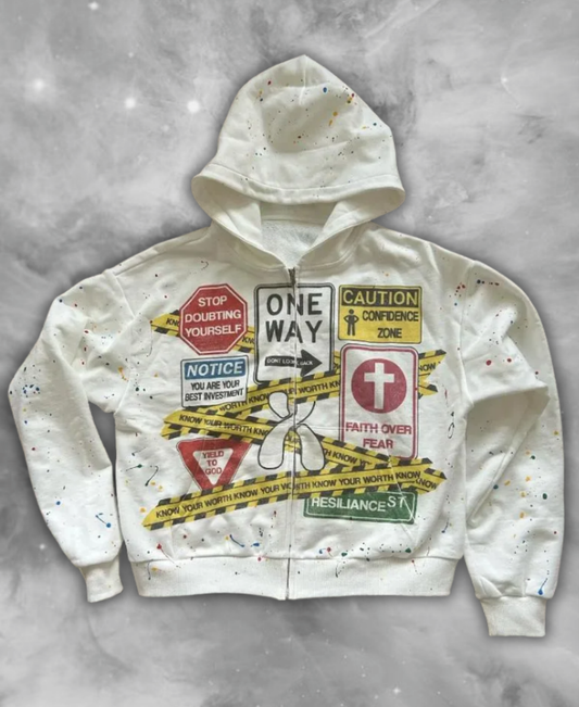 One Way Vision Zip-Up Hoodie