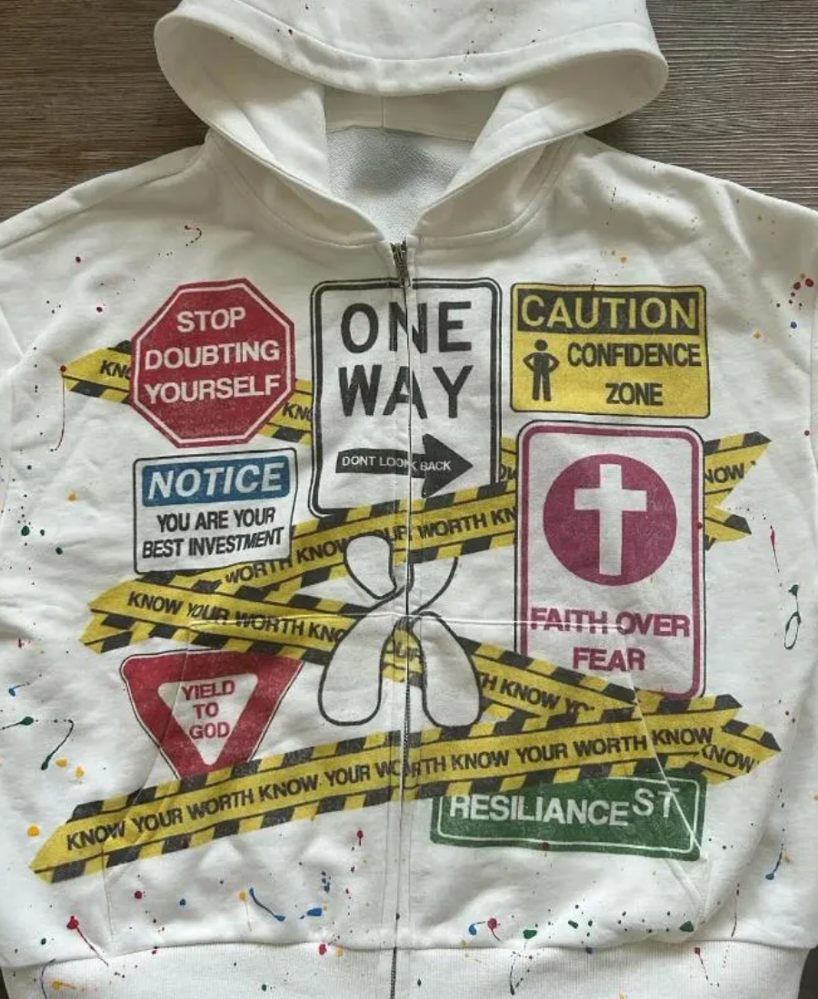 One Way Vision Zip-Up Hoodie