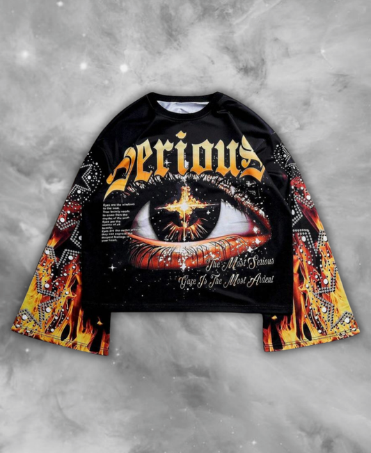 Serious Eye Flame Long Tee