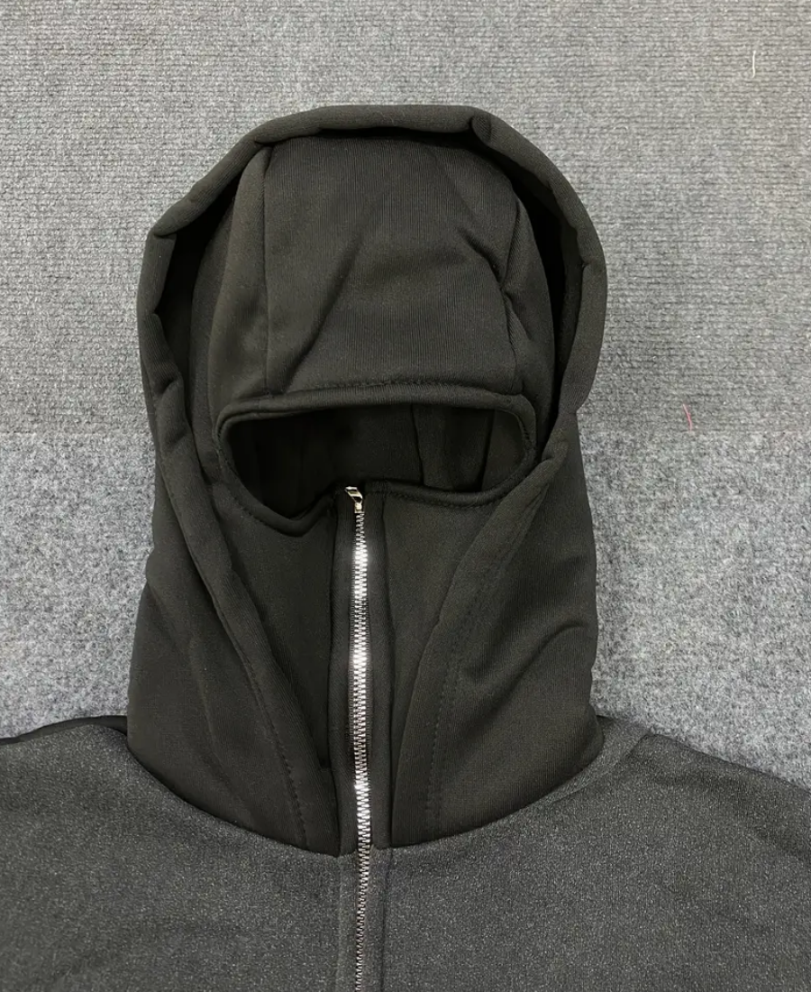 Balaclava Sign Zip-Up Hoodie