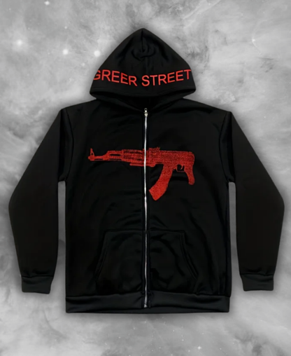 Greer Street "Kalashnikova" Zip-Up Hoodie