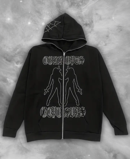 Corrodas Twice Zip-Up Hoodie