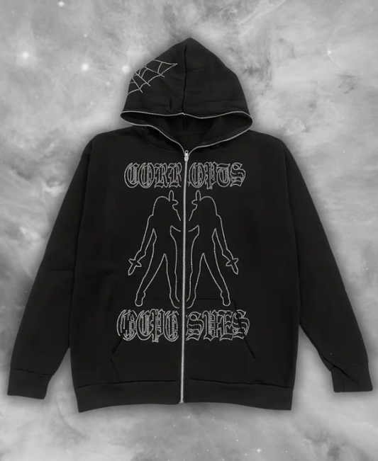 Corrodas Twice Zip-Up Hoodie