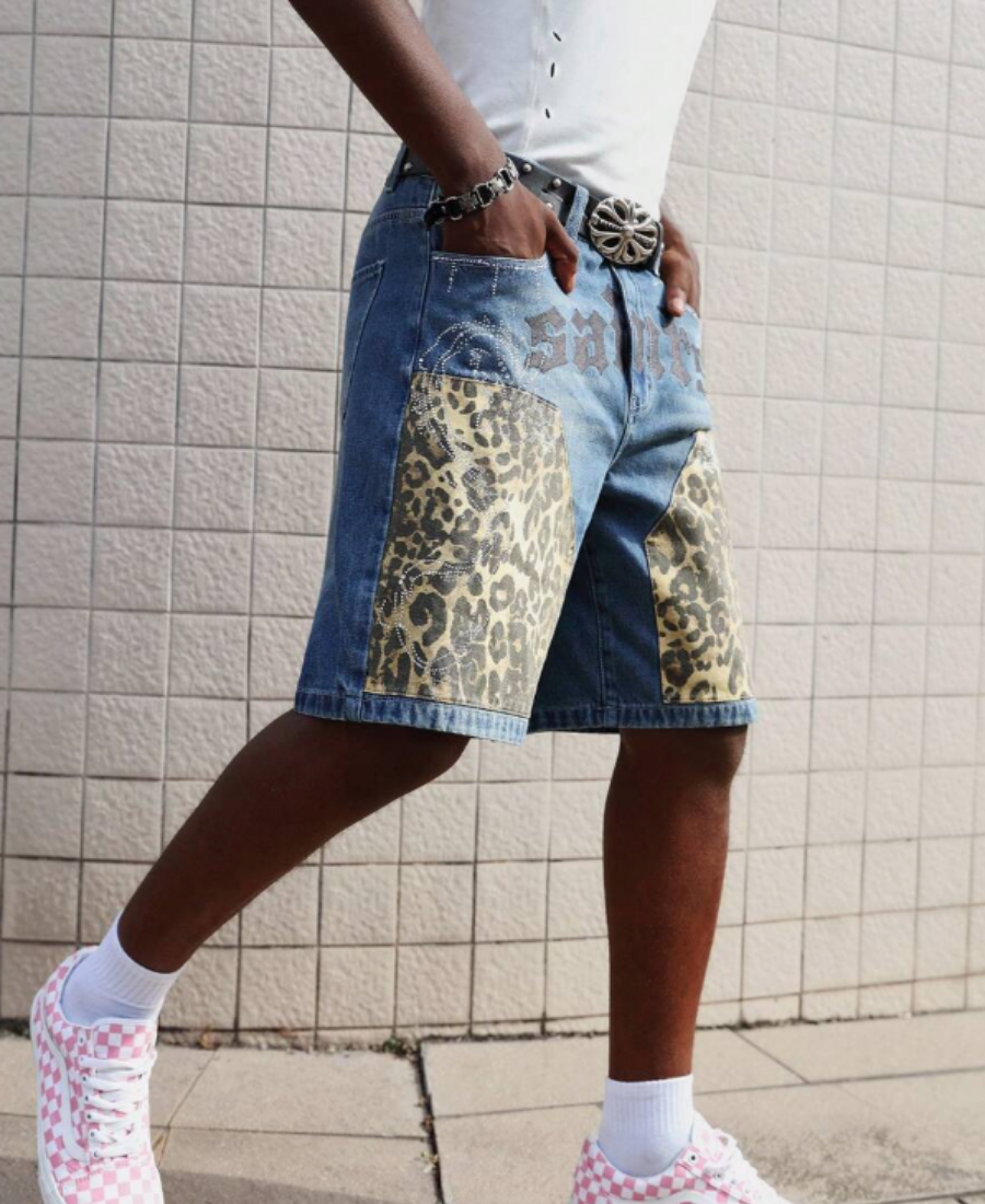 Saints "Onyx Leopard" Kot Şort