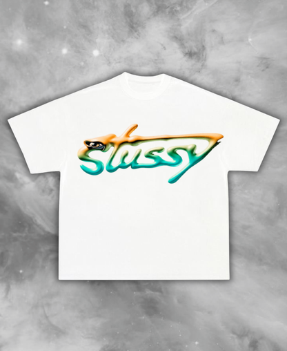 Stussy Static White Tee