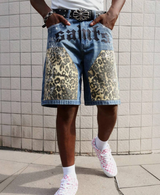 Saints "Onyx Leopard" Kot Şort