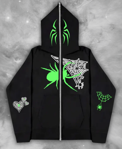 Lucky 77 & Web Collection Zip-Up Hoodie