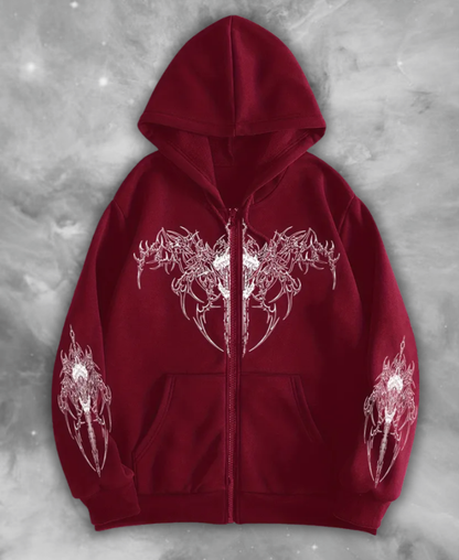 Killark Gothic Zip-Up Hoodie