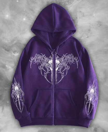 Killark Gothic Zip-Up Hoodie