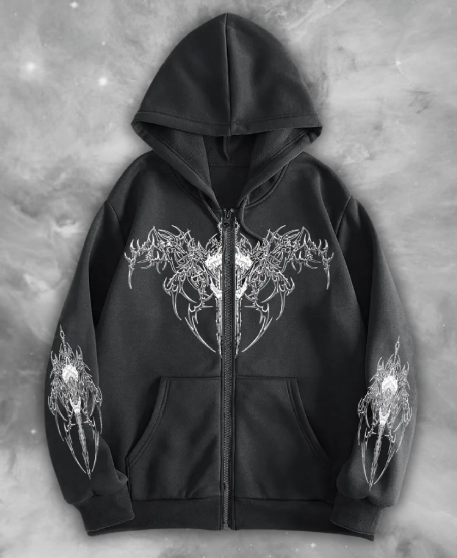 Killark Gothic Zip-Up Hoodie