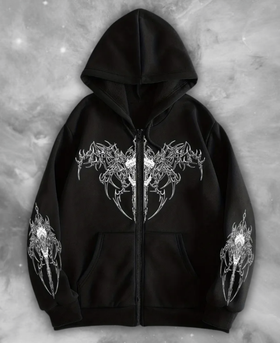 Killark Gothic Zip-Up Hoodie