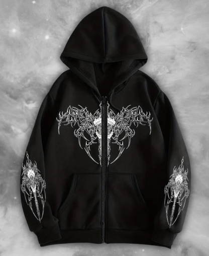 Killark Gothic Zip-Up Hoodie