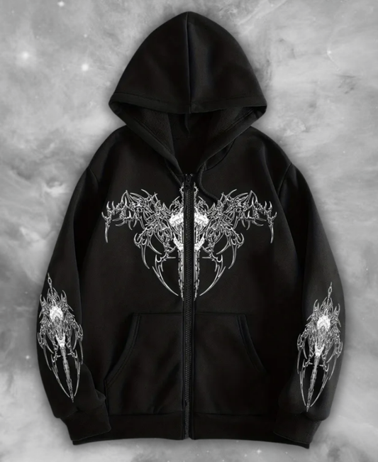 Killark Gothic Zip-Up Hoodie