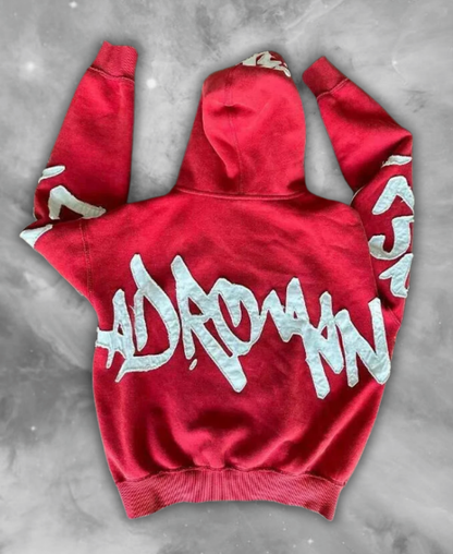 Blacked Out Arcs Zip-Up Hoodie