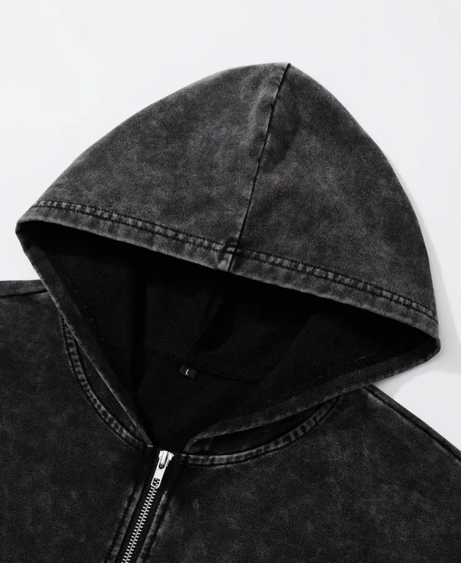 Gatellite Cross Zip-Up Hoodie