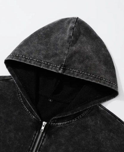 Gatellite Cross Zip-Up Hoodie