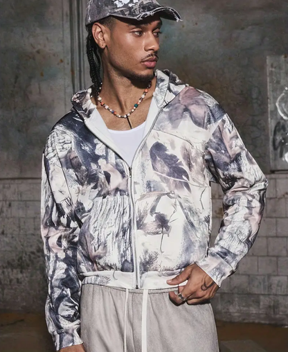 Autumn Leaf Zip-Up Hoodie