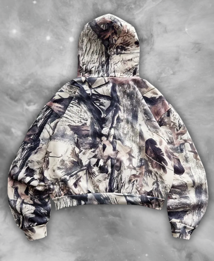 Autumn Leaf Zip-Up Hoodie