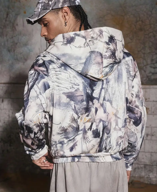 Autumn Leaf Zip-Up Hoodie