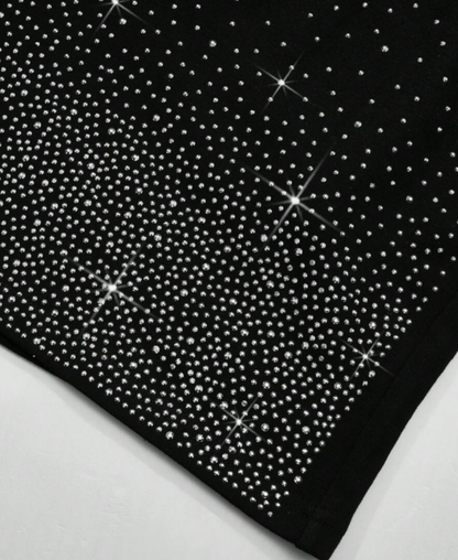 Rhinestone Blackfang Track Şort