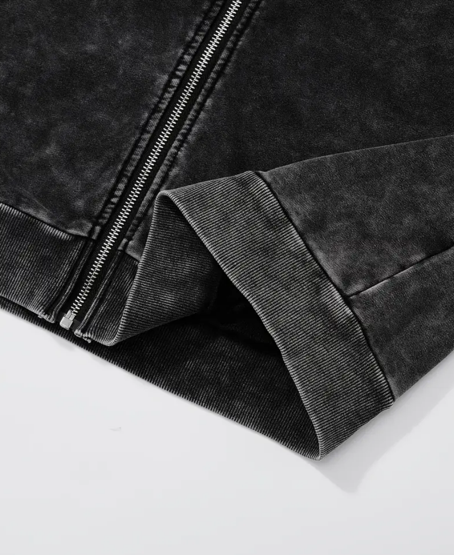 Gatellite Cross Zip-Up Hoodie