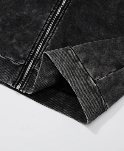 Gatellite Cross Zip-Up Hoodie