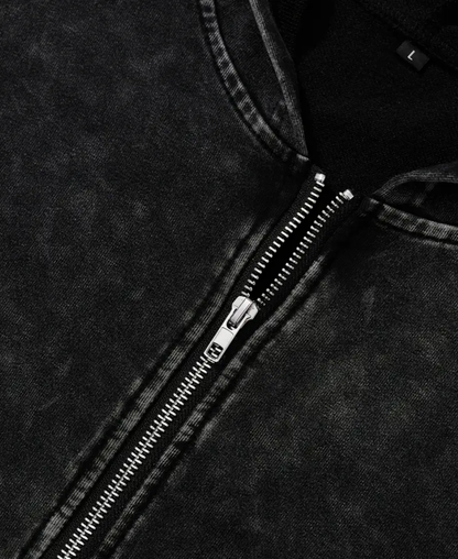 Gatellite Cross Zip-Up Hoodie