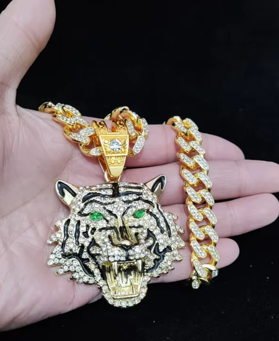Iced Out TIGER Thick Chain