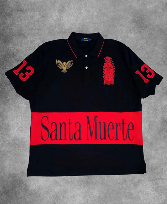 Santa Muerte "13" Polo Tee