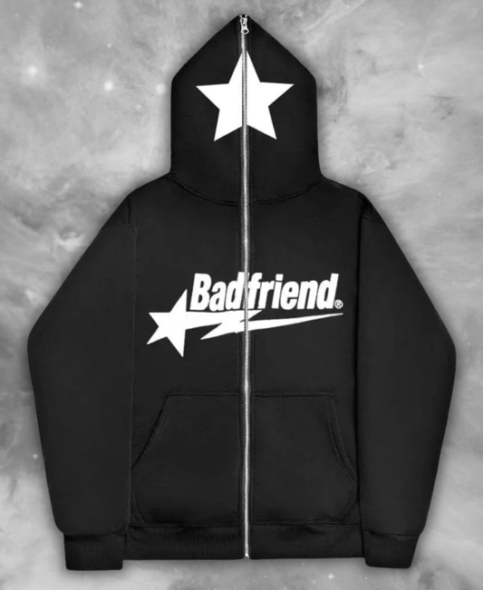 Badfriend Zip-Up Hoodie