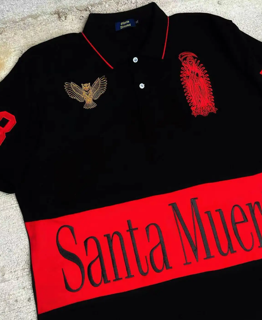 Santa Muerte "13" Polo Tee