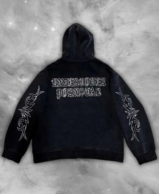 Ghost Tribal Zip-Up Hoodie