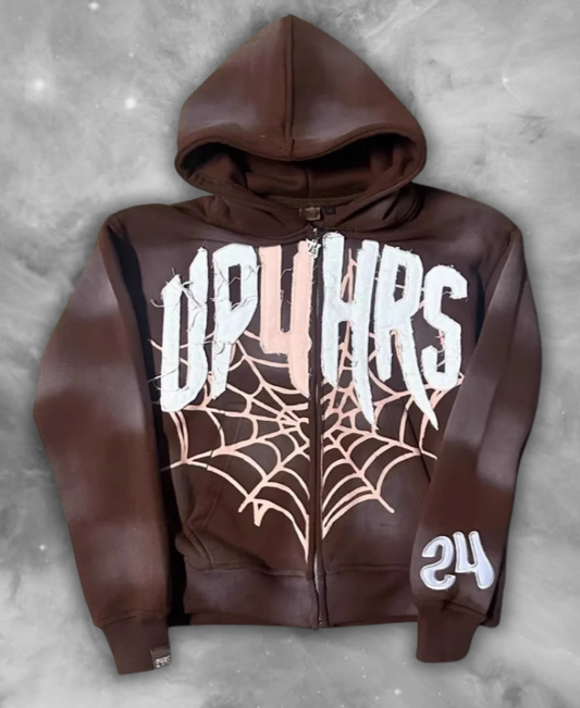 Spider Hours Zip-Up Hoodie