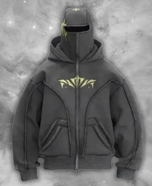 Neon Revenant Zip-Up Hoodie