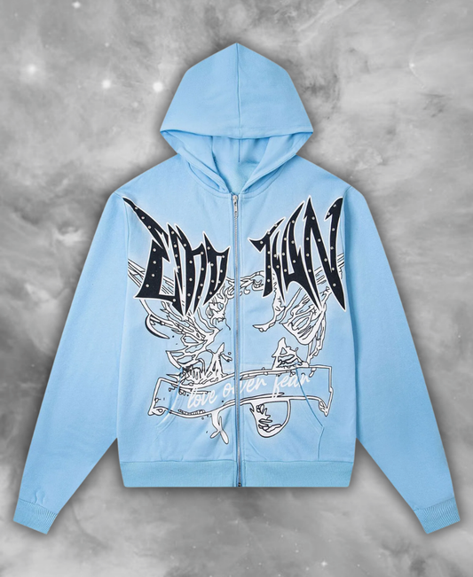 Red Revelation Zip-Up Hoodie