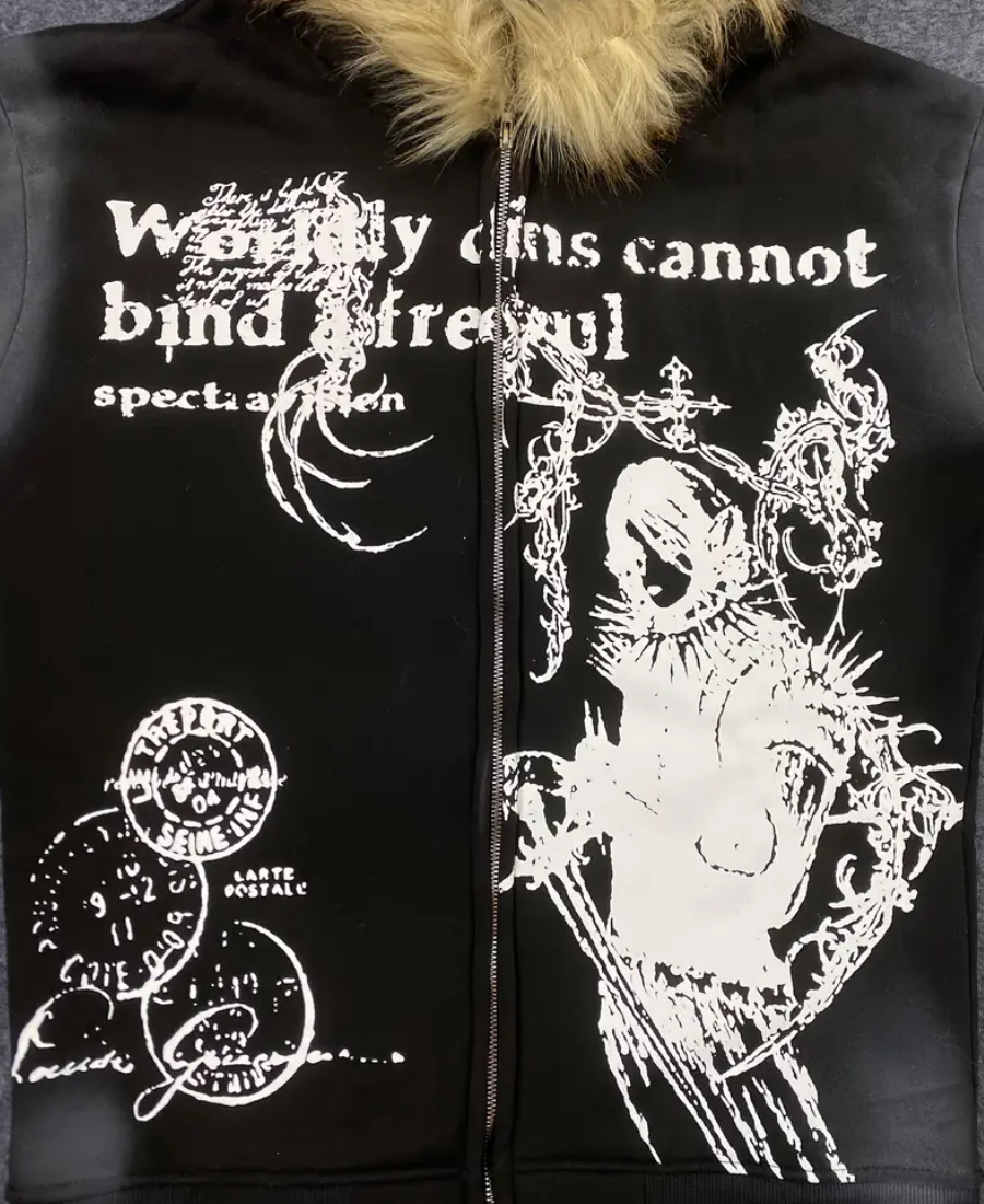 Larte "Postal Knife" Zip-Up Hoodie