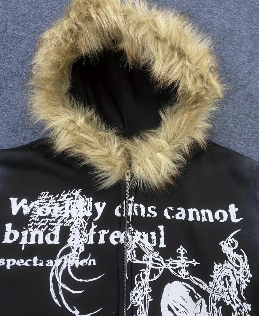 Larte "Postal Knife" Zip-Up Hoodie