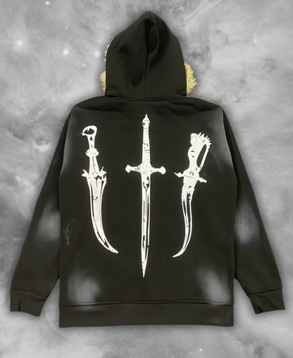 Larte "Postal Knife" Zip-Up Hoodie