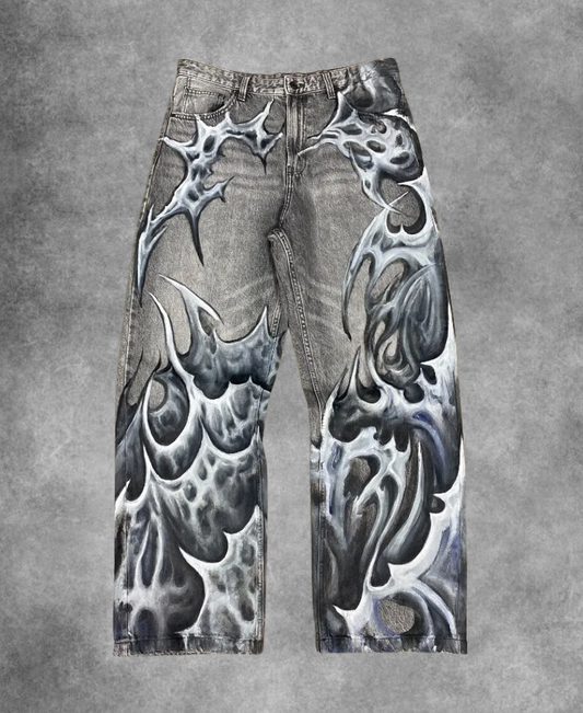 Shurikenny Wave Baggy Pants